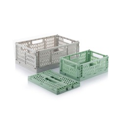 Set de 3 cajas organizadoras plegables y apilables boxtor