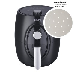 Freidora de aire 3,6 l 1400 w con cesta *** promoción regalo 1 ud ref. 07788 - papel freidora de aire ø17 cm 100 uds ***