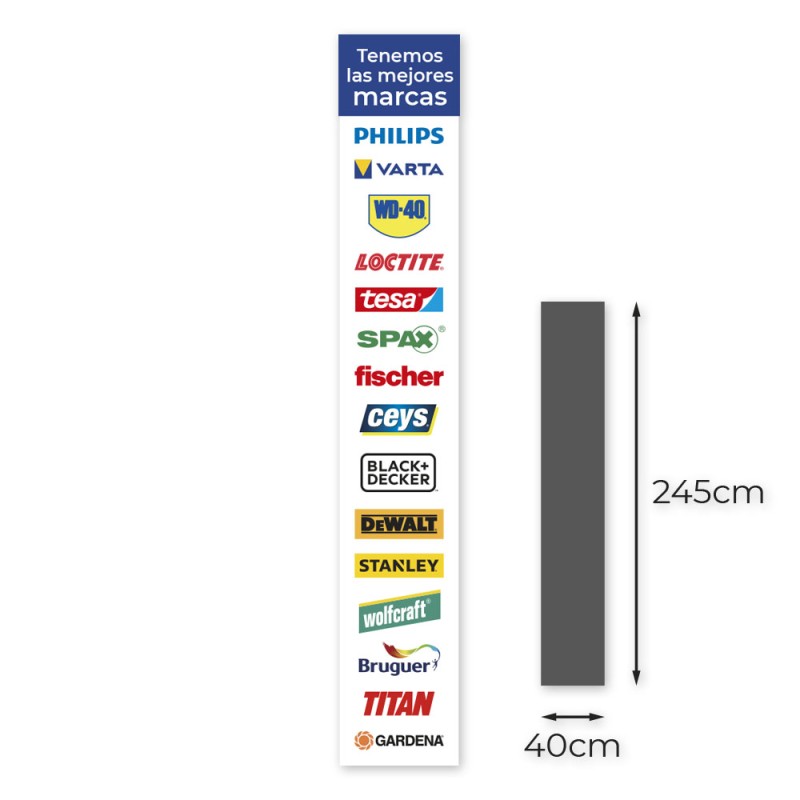 Vinilo para escaparate primeras marcas castellano