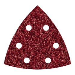 Hojas abrasivas adhesivas de corindón, 95 mm, grano40 delta, set 5 uds