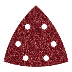 Hojas abrasivas adhesivas de corindón, 95 mm, grano60 delta, set 5 uds