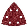 Hojas abrasivas adhesivas de corindón, 95 mm, grano60 delta, set 5 uds
