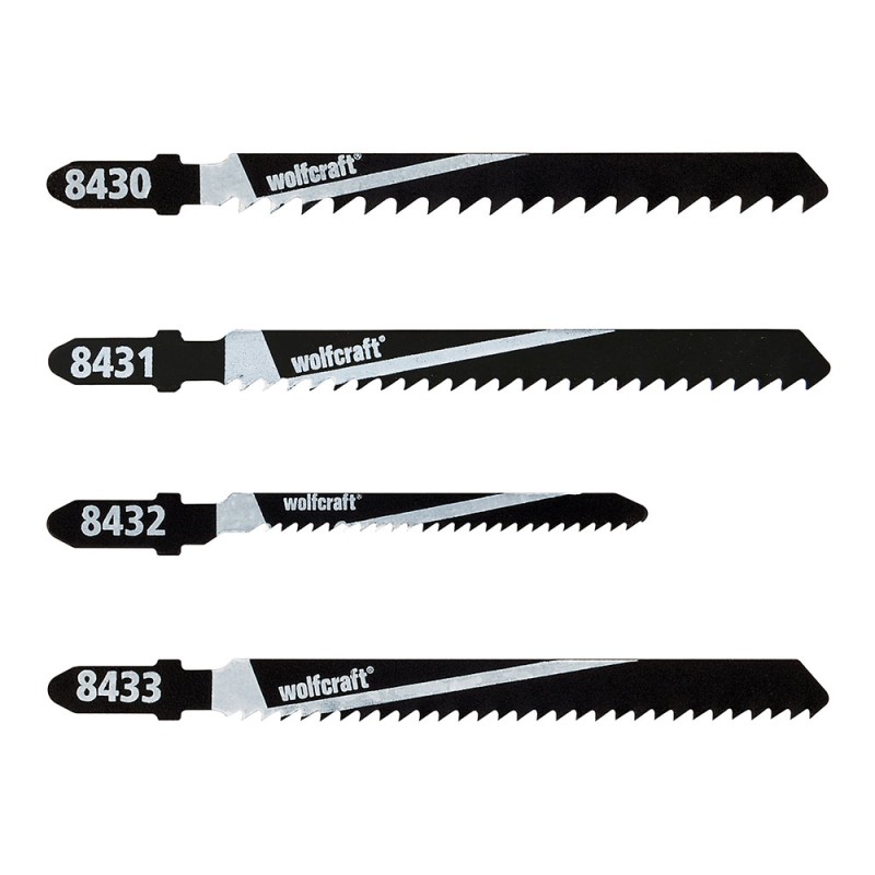 Hojas de sierra de calar, vástago en t, juego de 10 uds