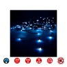 Cortina easy-connect 2x1m 10 tiras 100 leds azul 30v (interior-exterior) total 1,8w
