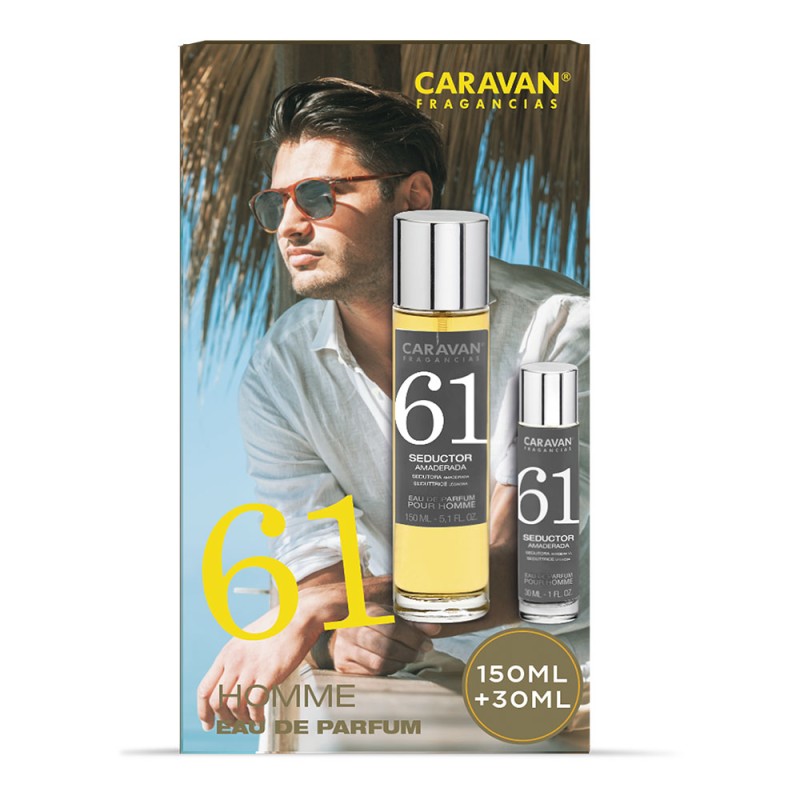 Estuche eau de parfum caravan n 61, 150 + 30 ml señor