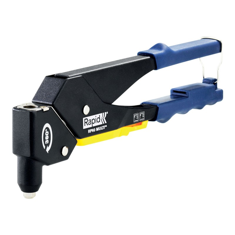 Remachadora manual rp60 cabezal giratorio multi