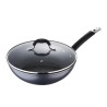 Wok aluminio forjado home edition con tapa ø28 x 8 cm