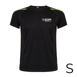 Camiseta deportiva negra talla-s roly