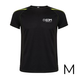 Camiseta deportiva negra talla-m roly