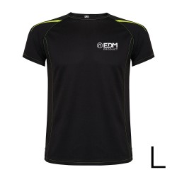 Camiseta deportiva negra talla-l roly