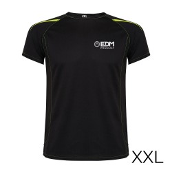 Camiseta deportiva negra talla-xxl roly