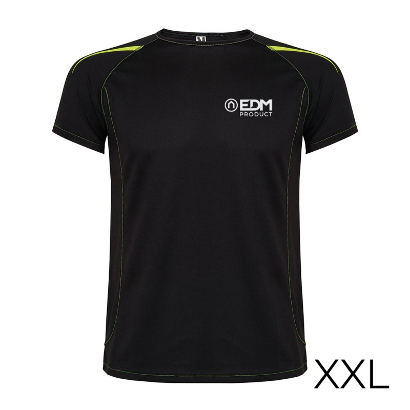 Camiseta deportiva negra talla-xxl roly