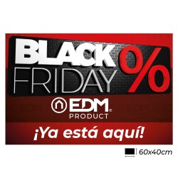 Vinilo reposicionable 60x40cm promocional black friday esp