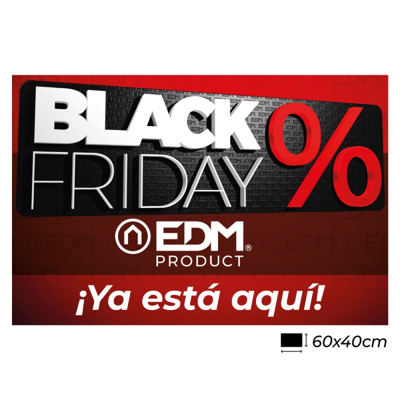 Vinilo reposicionable 60x40cm promocional black friday esp