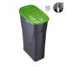 Cubo ecobin con tapa color verde 21,5 x 36 x 51cm 25 l