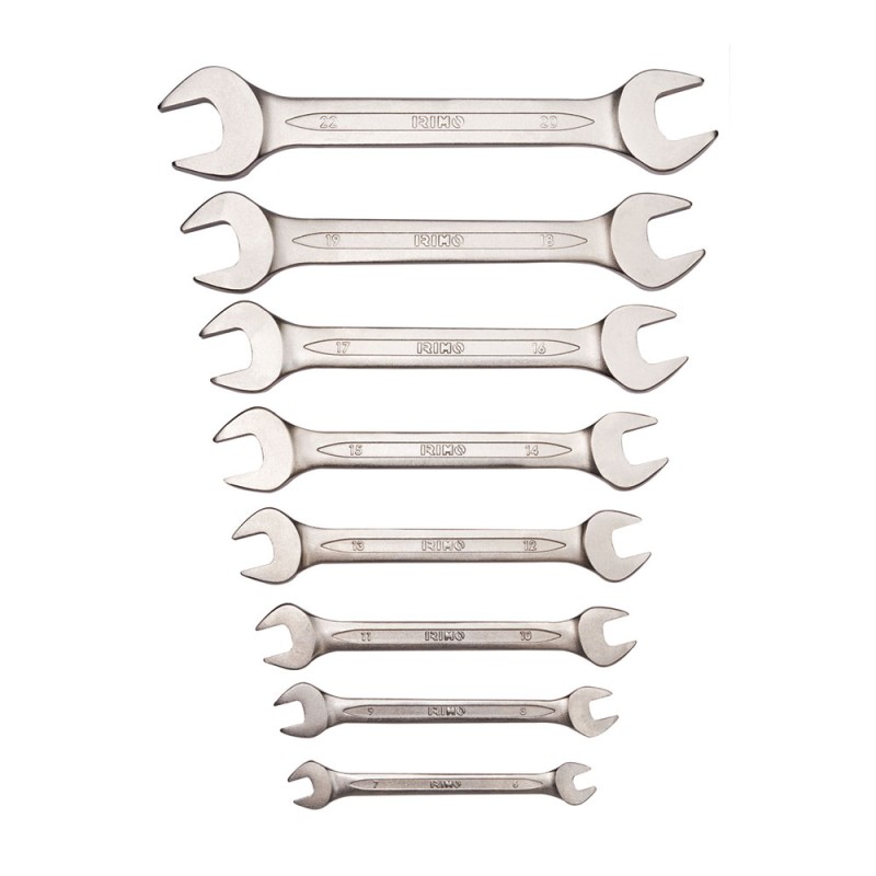 Juego de 8 llaves fijas 6-22mm 10-8-h