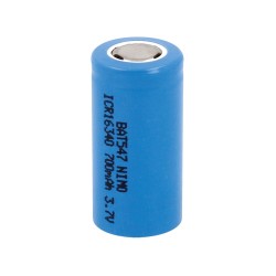 Pila recargable 700 mah 3,7v lc16340 nimo ø16,5 x 33 mm