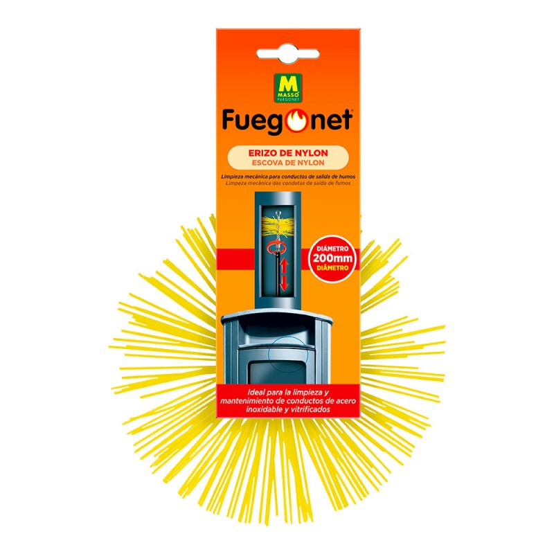 Deshollinador erizo de nylon ø200 mm