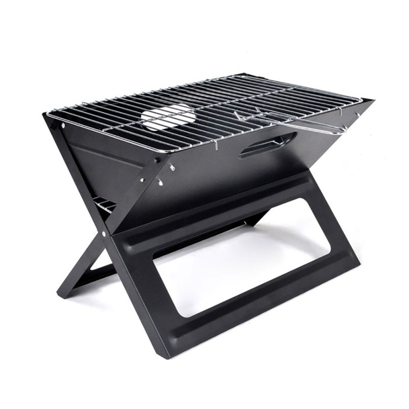 Barbacoa plegable en forma de x