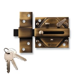 Cerrojo tradicional 2930 acabado bronce ingles 92930bi lince