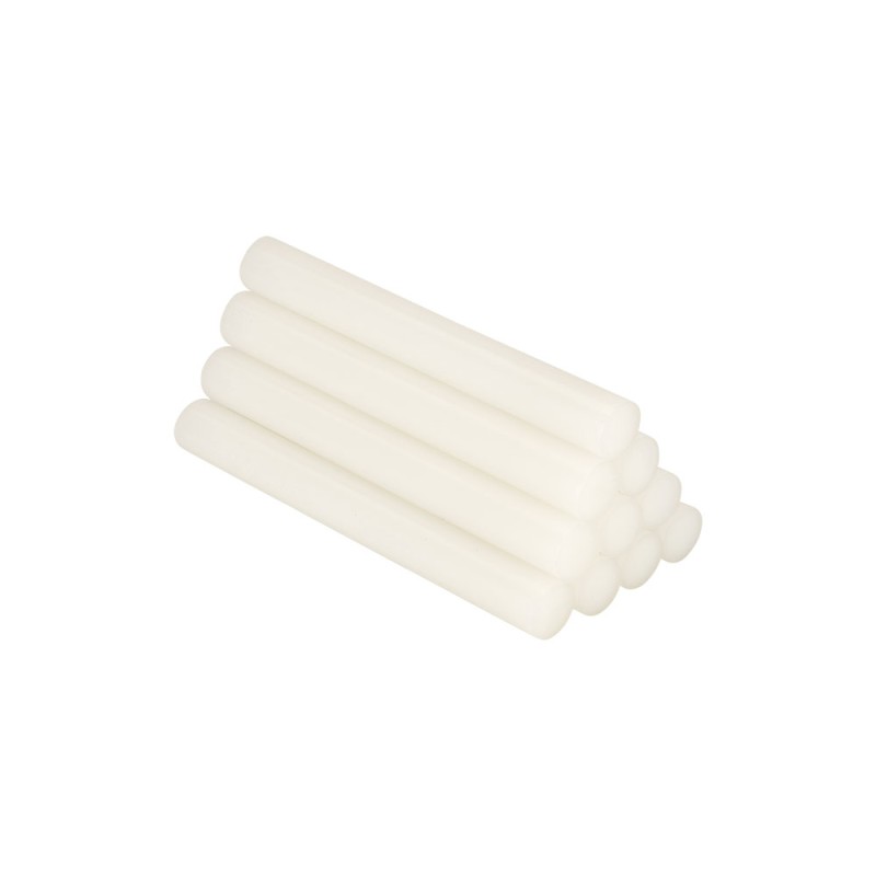 Barra de cola termofusible para uso universal blanca, ø12 x 120 mm, blister 10 uds