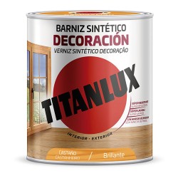 Barniz sintético decoración castaño brillante 750 ml