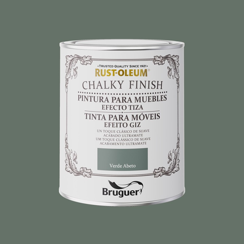 Rust-oleum chalky finish muebles verde abeto 750 ml