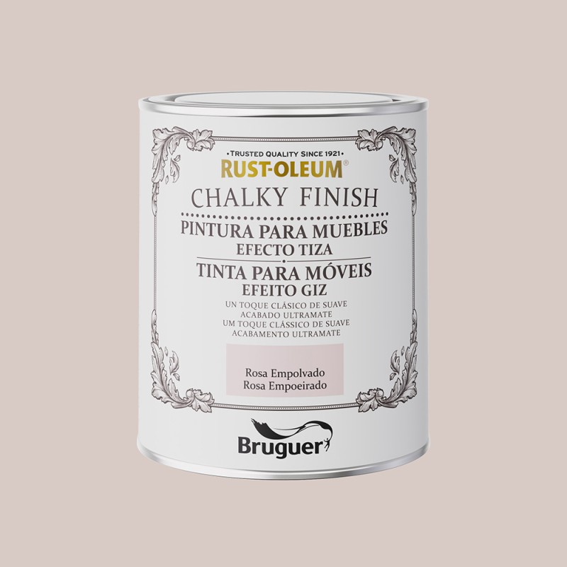 Rust-oleum chalky finish muebles rosa empolvado 750 ml