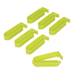 Pinza cierrabolsas pequeñas 6 cm, colores surtidos, 7 uds