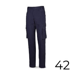 Pantalón strech 98% algodon 2% elastano 240g. azul marino talla 42 588pbsam/42