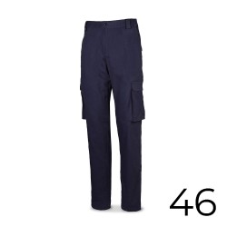 Pantalón strech 98% algodon 2% elastano 240g. azul marino talla 46 588pbsam/46