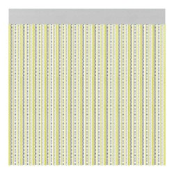 Cortina para puerta modelo "brescia" color amarillo 90x210cm m63166 acudam