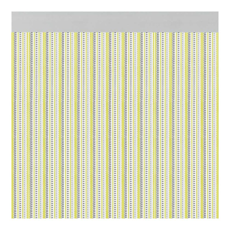 Cortina para puerta modelo "brescia" color amarillo 90x210cm m63166 acudam