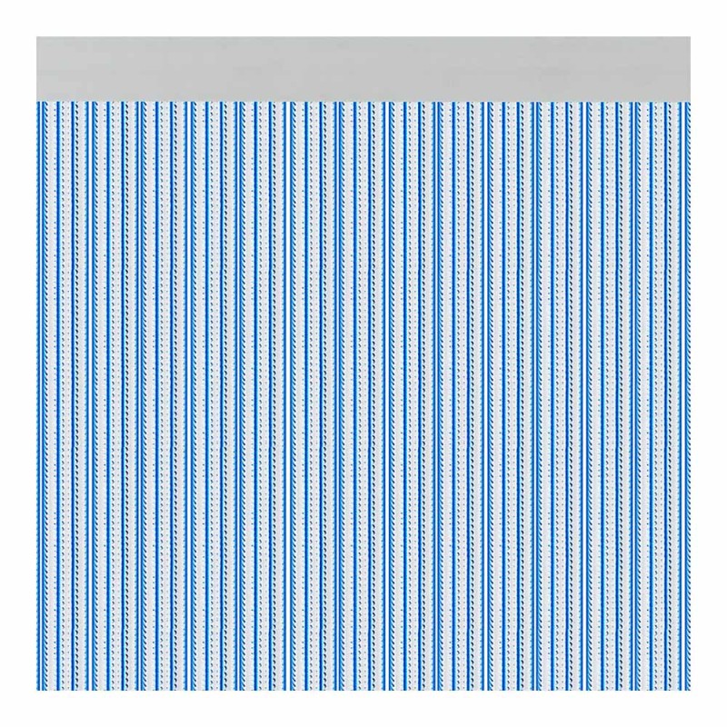 Cortina para puerta modelo "brescia" color azul 90x210cm m63169 acudam