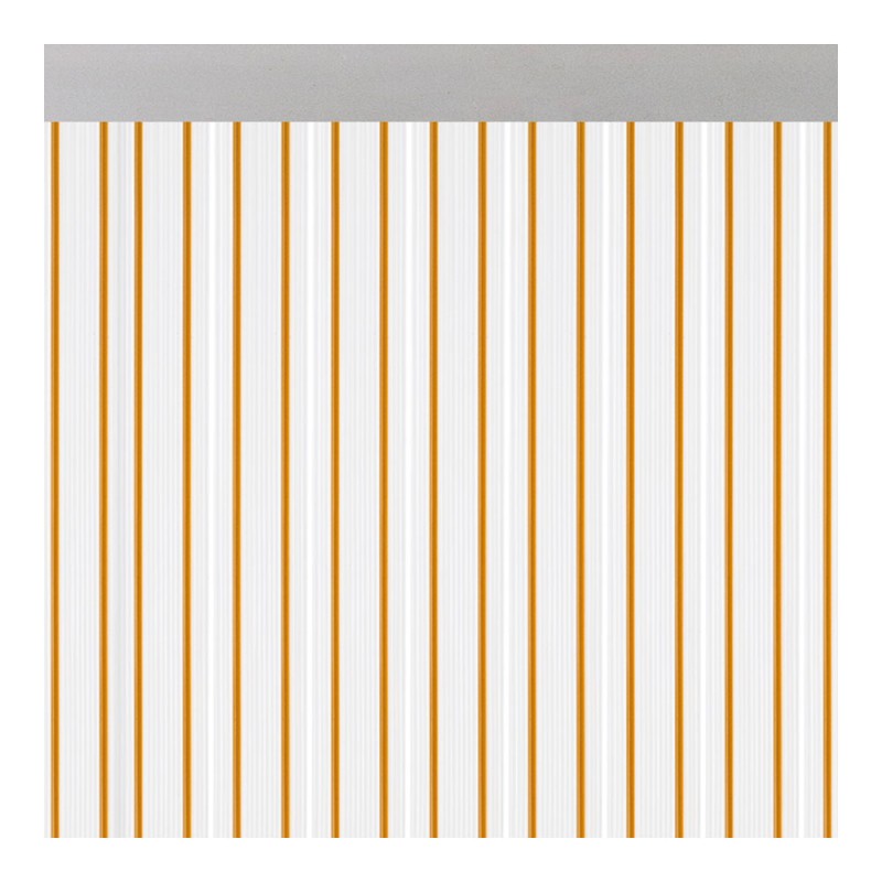 Cortina para puerta modelo "ferrara" transparente color miel 90x210cm m63112 acudam
