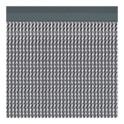 Cortina para puerta modelo "manacor" color plata 90x210cm m63577 acudam