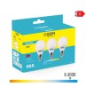 Kit 3 bombillas esfericas led e14 5 w 400 lm 6400 k luz fria ø4,5 x 8 cm