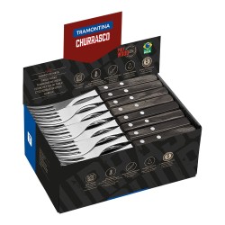 Tenedores de mesa polywood castaño expositor 60 uds