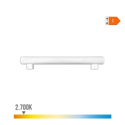Linestra led 2 casquillos s14s 7 w 600 lm 2700 k luz calida 300 x 30 x 47 mm