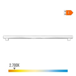 Linestra led 2 casquillos s14s 18 w 1800 lm 2700 k luz calida 1000 x 30 x 47mm
