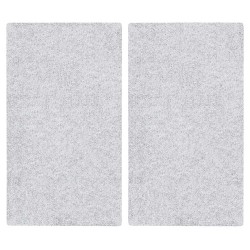 Placas cobertoras de vidrio transparente 30 x 52 cm, 2 uds