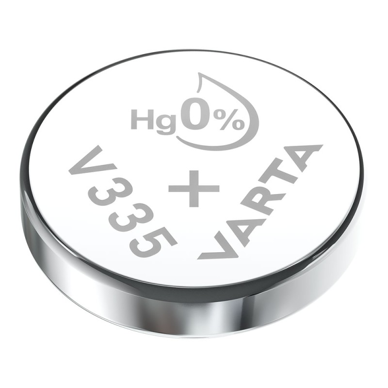 Micro pila de boton silver sr512sw - v335 100mah (blister 1 unid.) ø5,8x1,25mm