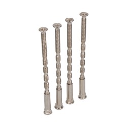 Tornillo pasante multicorte trn02 m4 x 75 mm níquel satinado