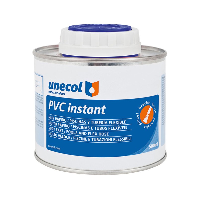 Adhesivo pvc instant bote con pincel 500 ml