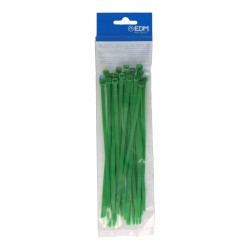 Bridas verdes 4,6 x 200 mm nylon alta calidad (bolsa 25 unid.)