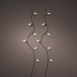 Guirnalda led vintage blanco cálido con 8 funciones centelleante para interior 1119 cm