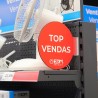 Display promoción módulo portugués "top ventas" edm ø 20cm. contiene soporte adhesivo 02942.