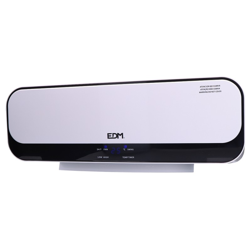 Calefactor split cerámico 1000 - 2000 w, con mando distancia 55,7 x 14,4 x 18,5 cm