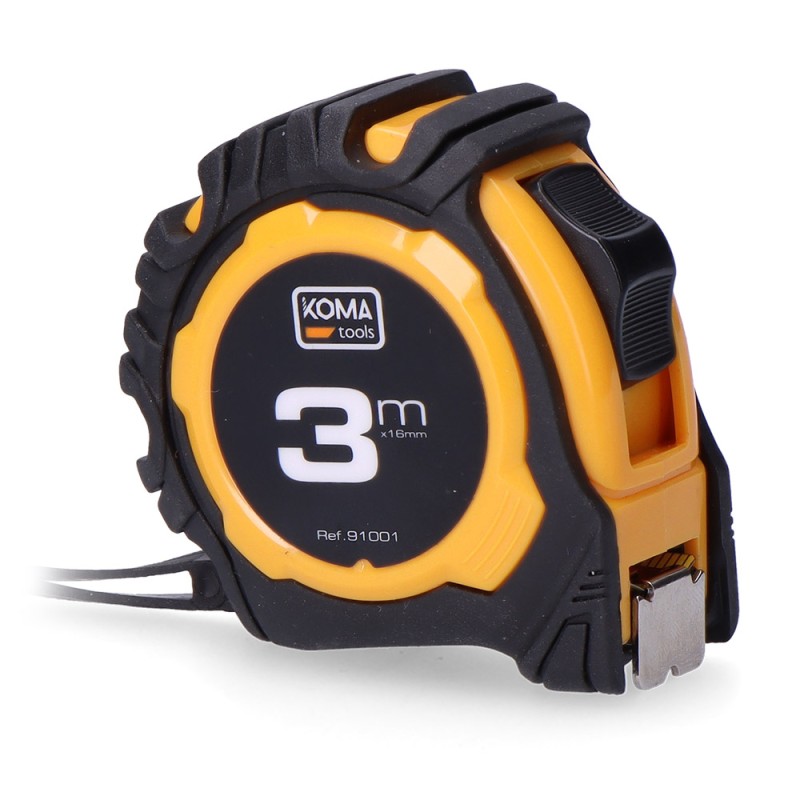 Flexómetro 3m x 16mm, abs standard koma tools