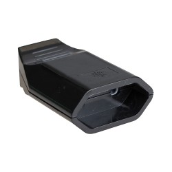 Base aerea con faldón 10 a 250 v negra